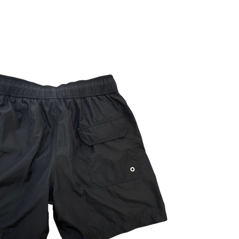 Men's Logo Print Swim Shorts Black Size M / W32