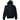 Men's Shark Full Zip Hoodie Black Size S