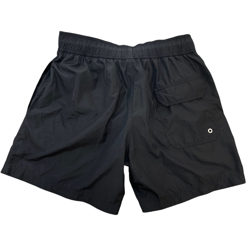 Men's Logo Print Swim Shorts Black Size M / W32