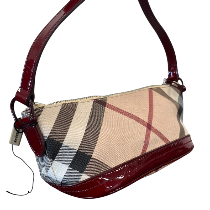 Women's Nova Check Pochette Handbag Red