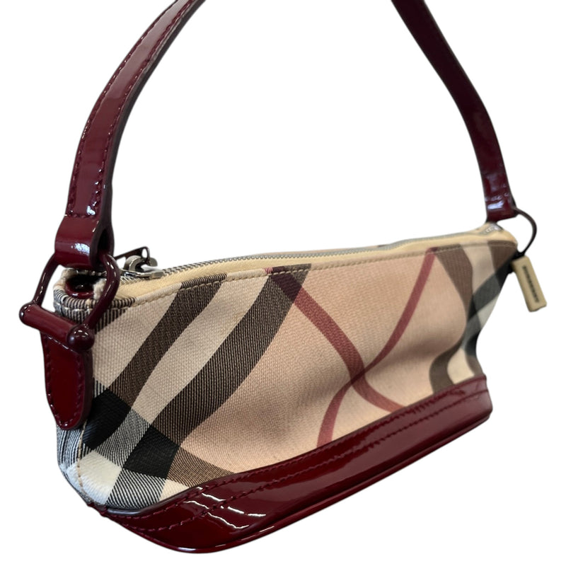 Women's Nova Check Pochette Handbag Red