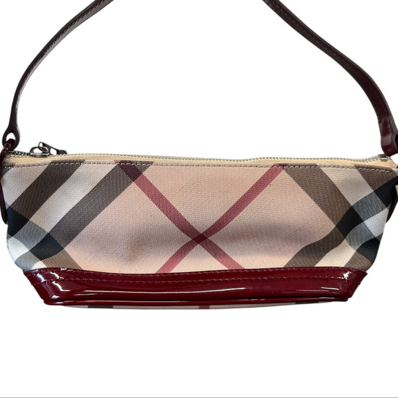 Women's Nova Check Pochette Handbag Red