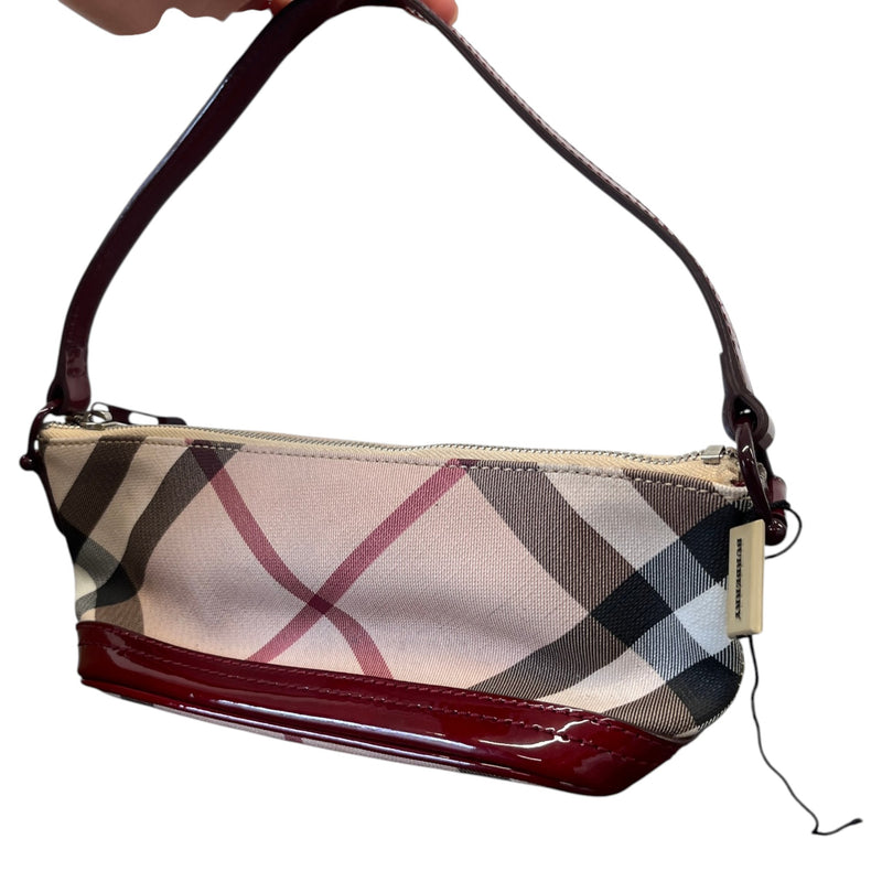 Women's Nova Check Pochette Handbag Red