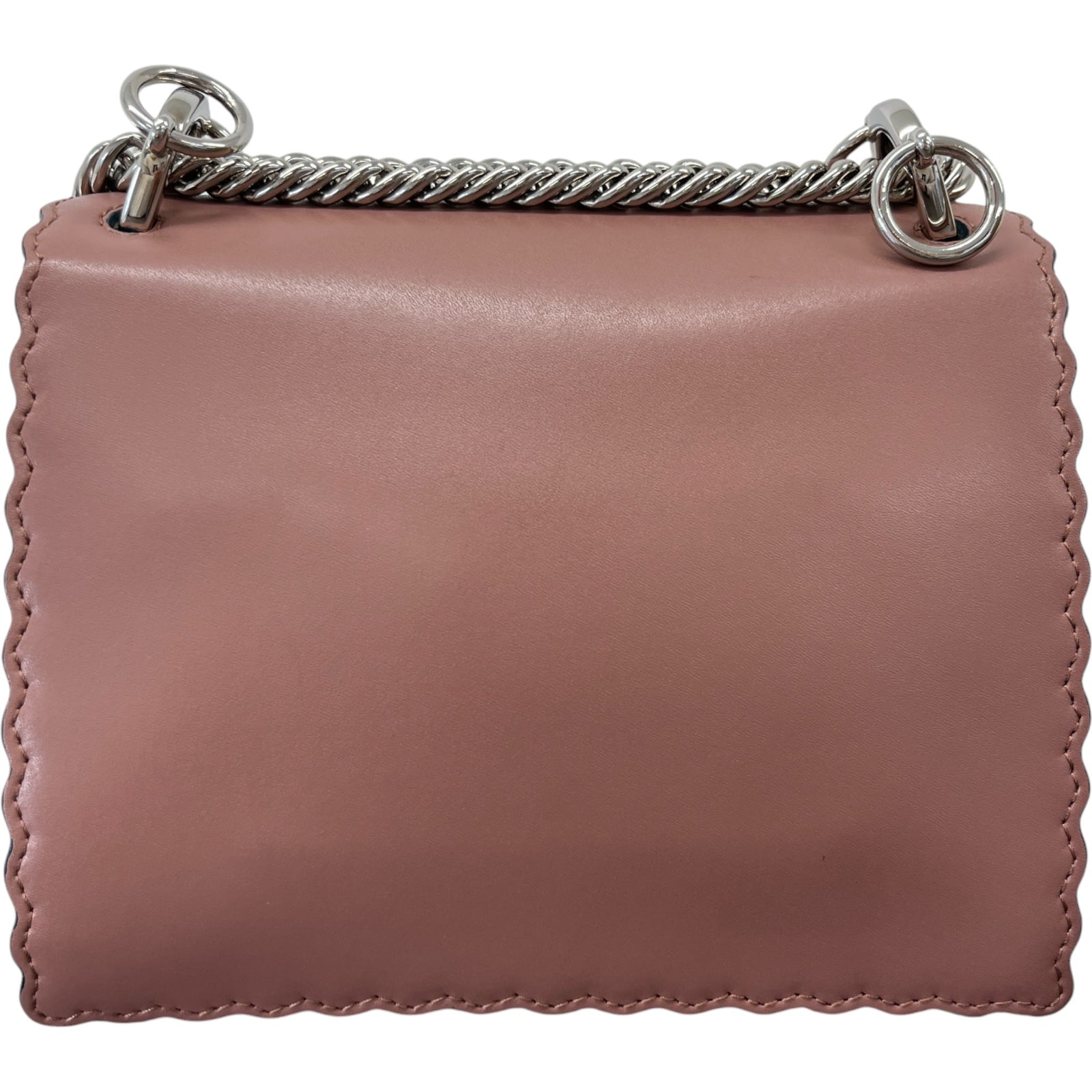 Women's Scalloped Studded Small Kan-I Bag Nude - Photo 3