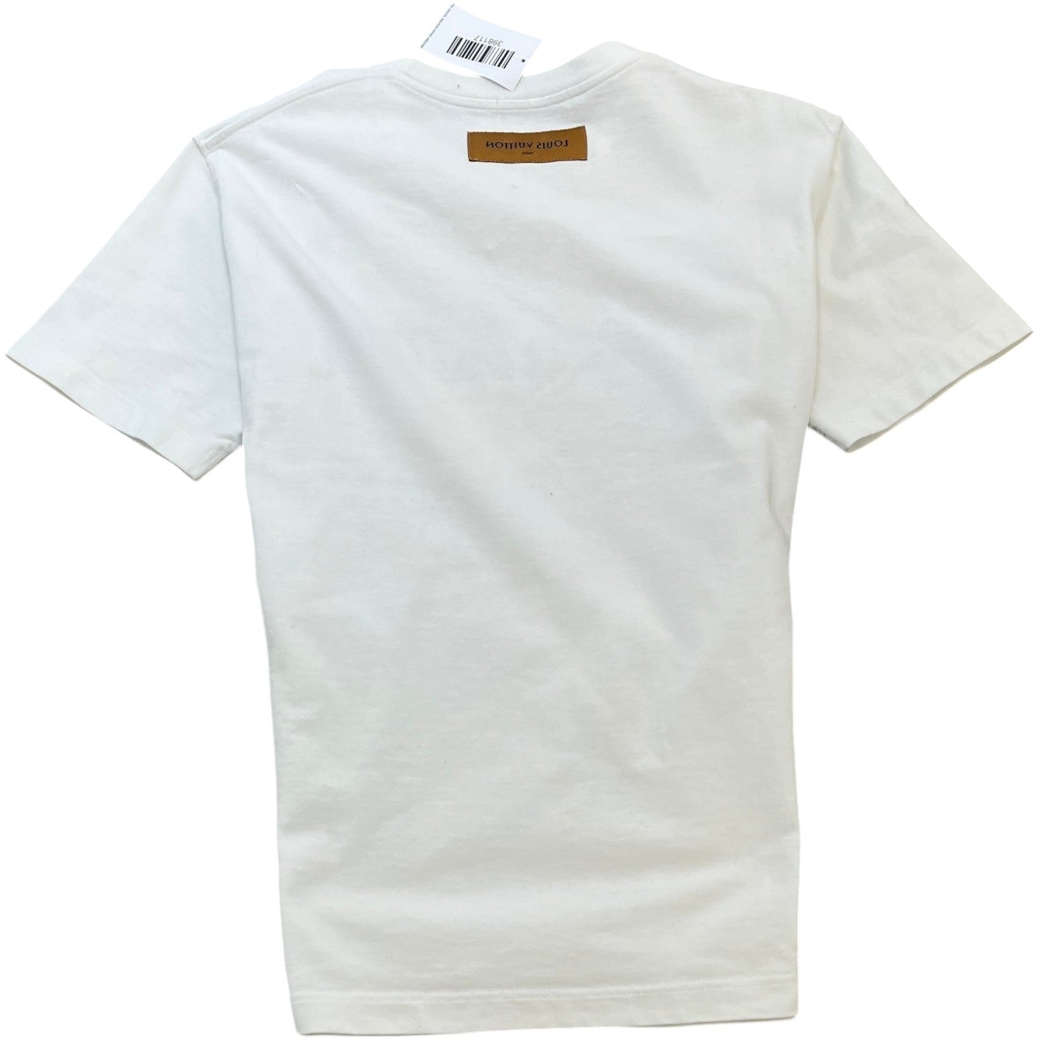 Men's Embroidered Logo T-Shirt White Size L - Photo 2