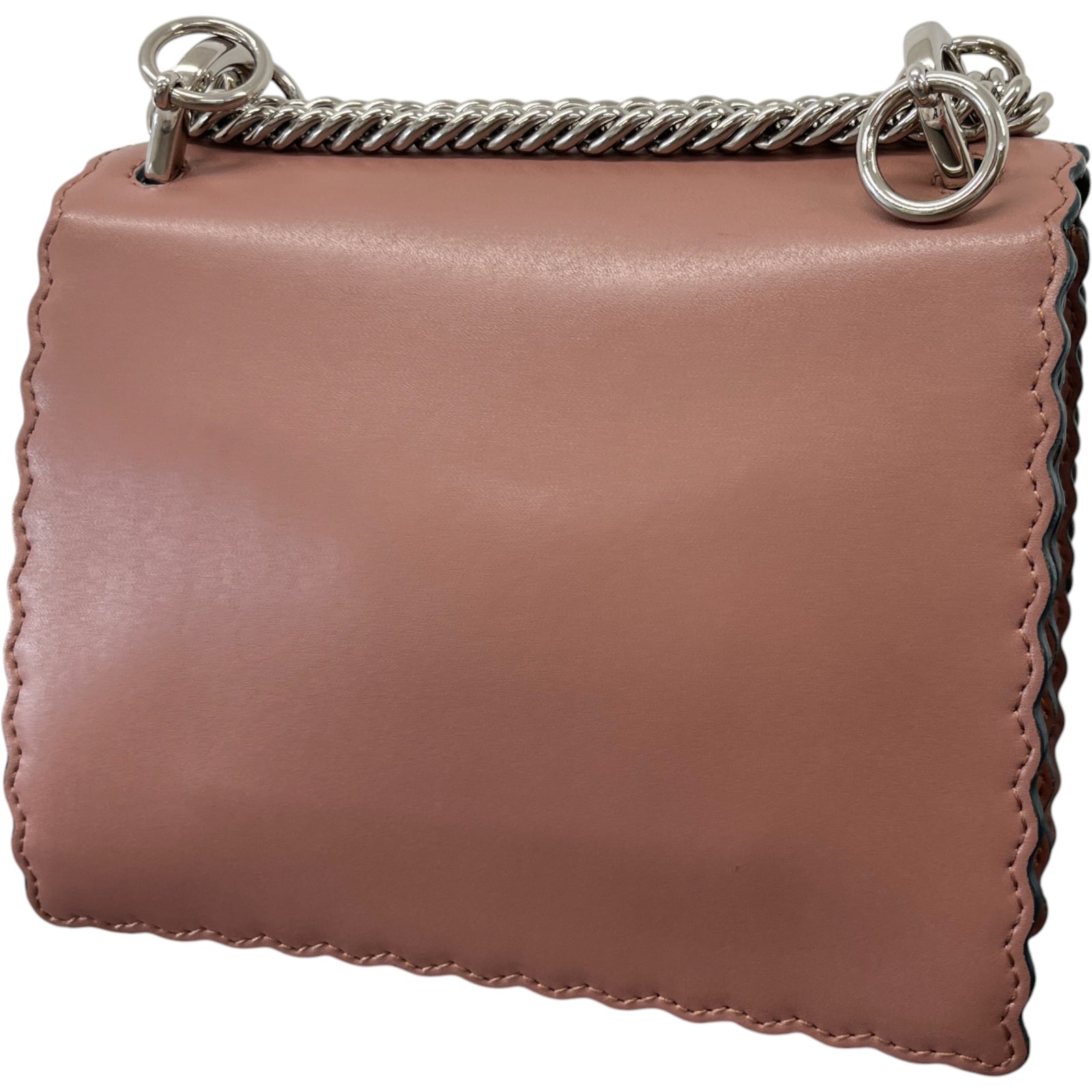Women's Scalloped Studded Small Kan-I Bag Nude - Photo 9