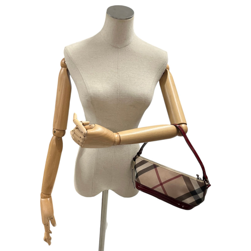 Women's Nova Check Pochette Handbag Red
