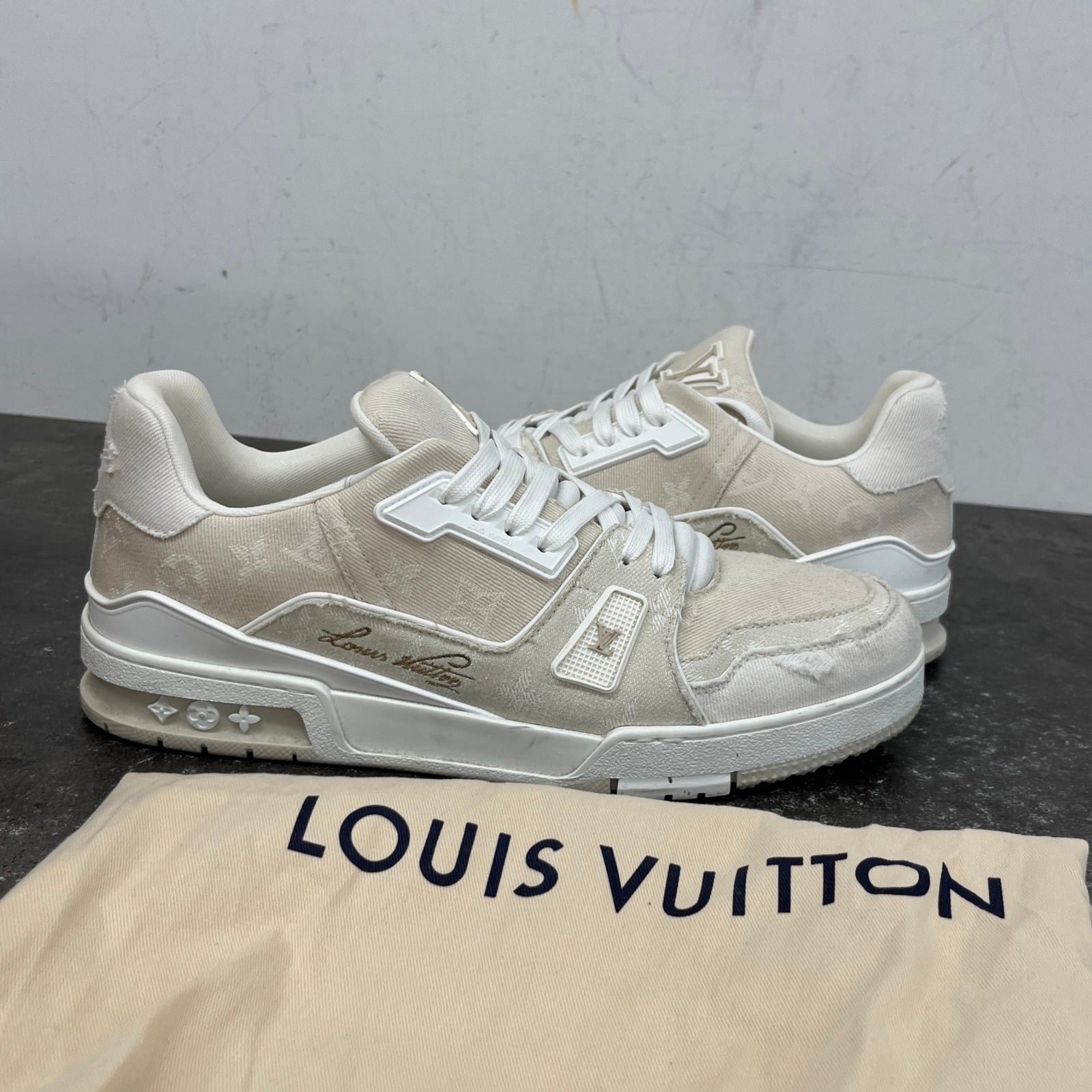 Men's LV Low Trainers White Size UK 10 / EU 44 - Photo 12