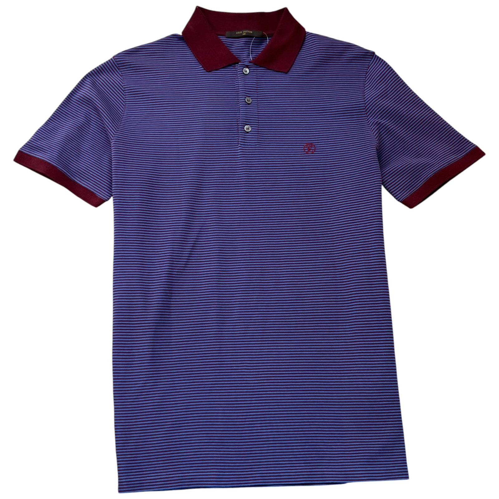 Men's Fil A Fil Striped Polo Shirt Multi-Coloured Size XL - Photo 1