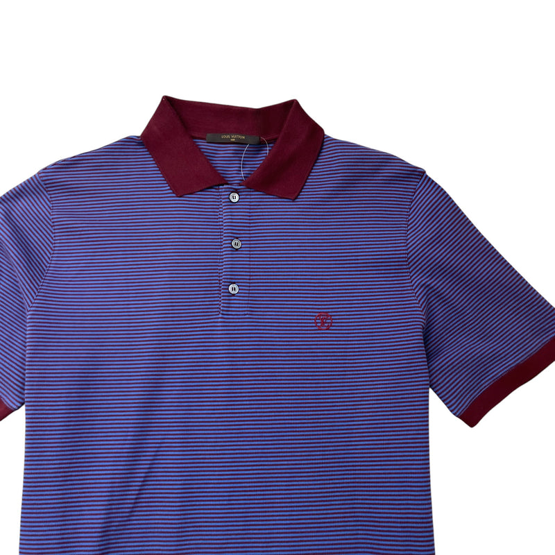 Men's Fil A Fil Striped Polo Shirt Multi-Coloured Size XL