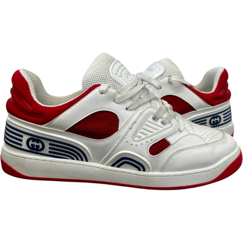 Men's Basket Distressed Low Trainers White Size EU 41 / UK 7