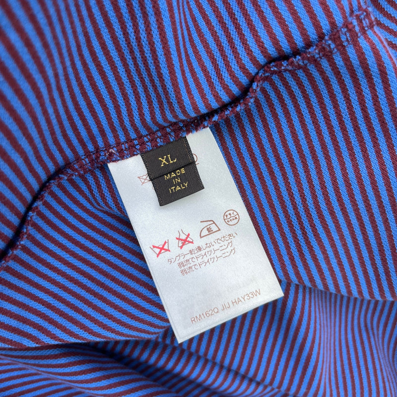 Men's Fil A Fil Striped Polo Shirt Multi-Coloured Size XL