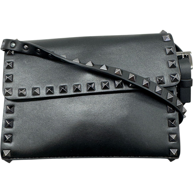 Women's Rockstud Crossbody Bag Black