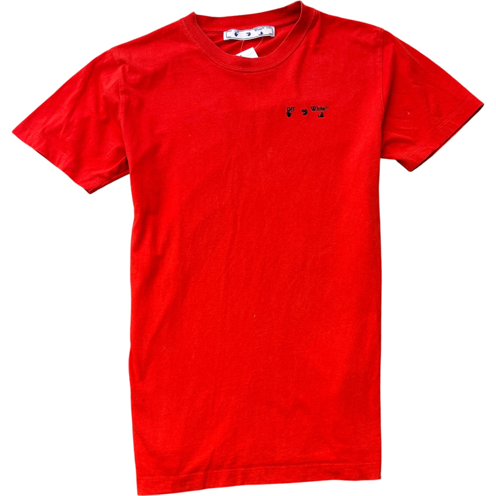 Men's Embroidered Logo T-Shirt Red Size M - Photo 1