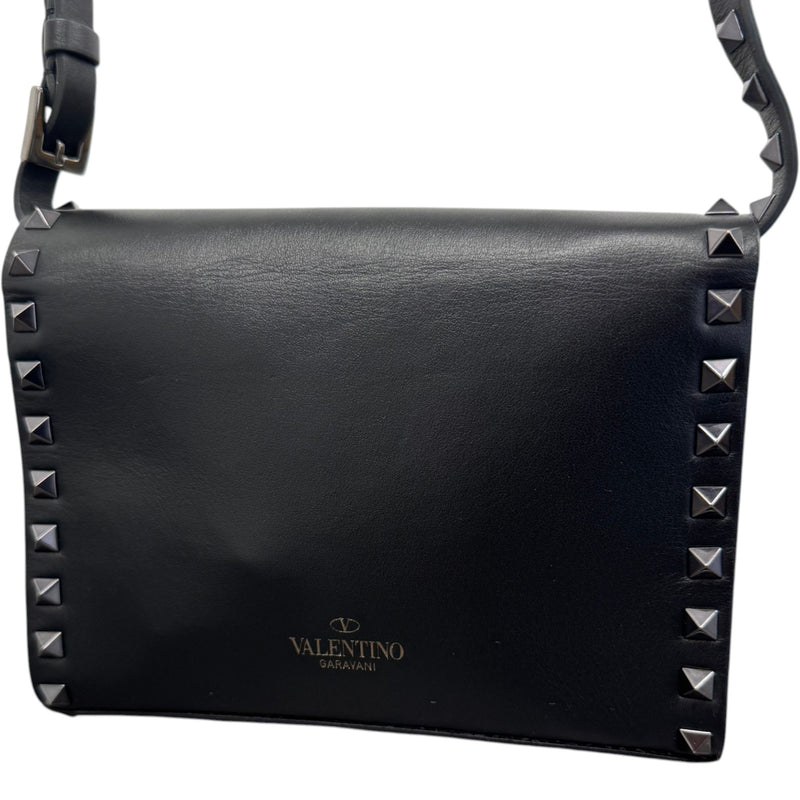 Women's Rockstud Crossbody Bag Black