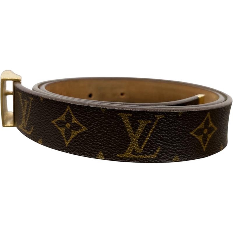 Women's Monogram Ceinture Carree Belt Brown Size Waist 34"