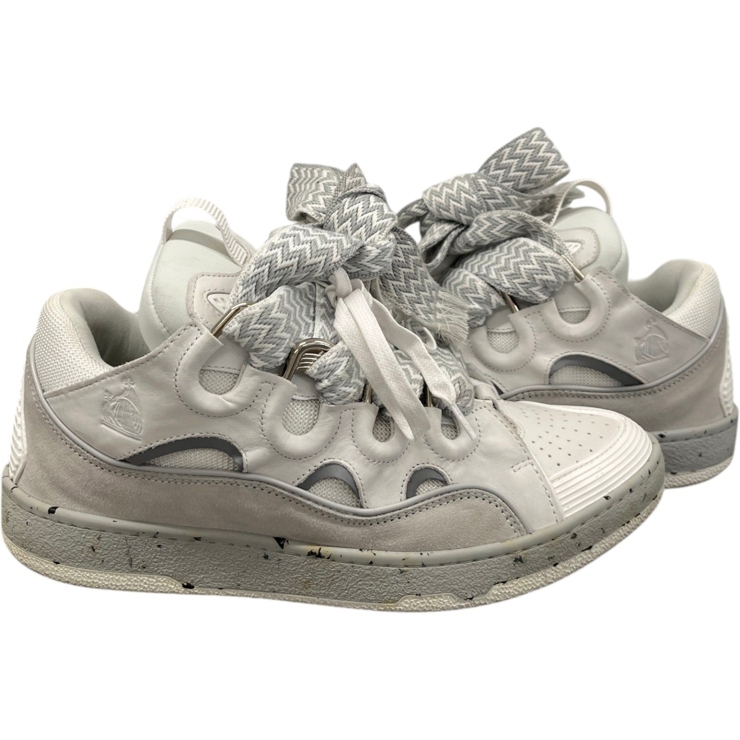 Men's Oversized Curb Low Trainers Grey Size EU 43 / UK 9 - Photo 2