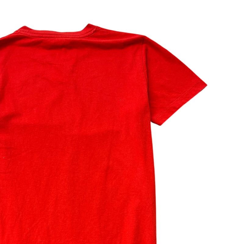 Men's Embroidered Logo T-Shirt Red Size M
