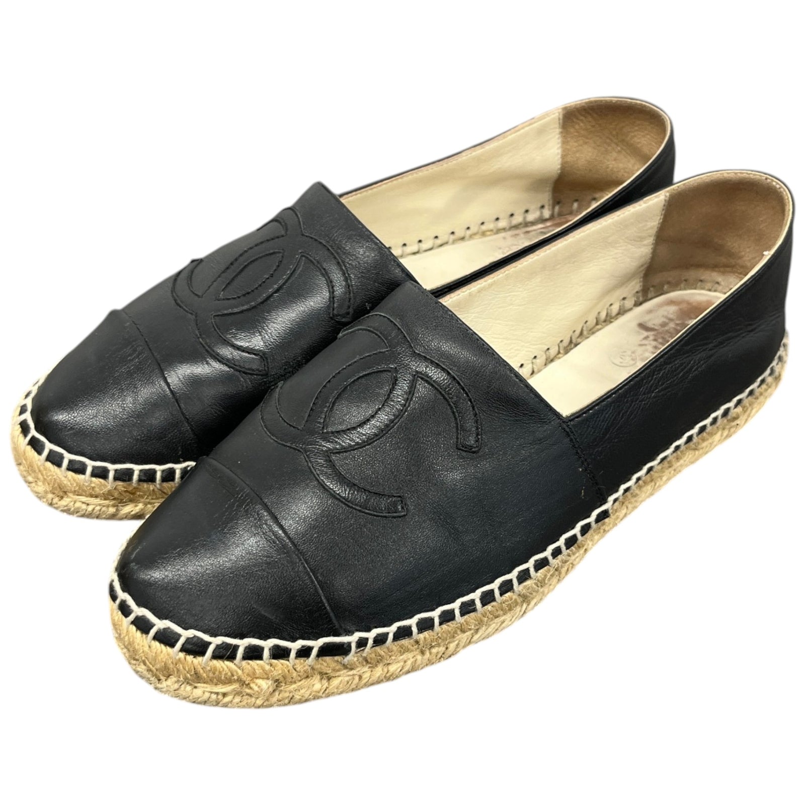 Women's Cc Logo Espadrilles Black Size EU 36.5 / UK 3.5 - Photo 9