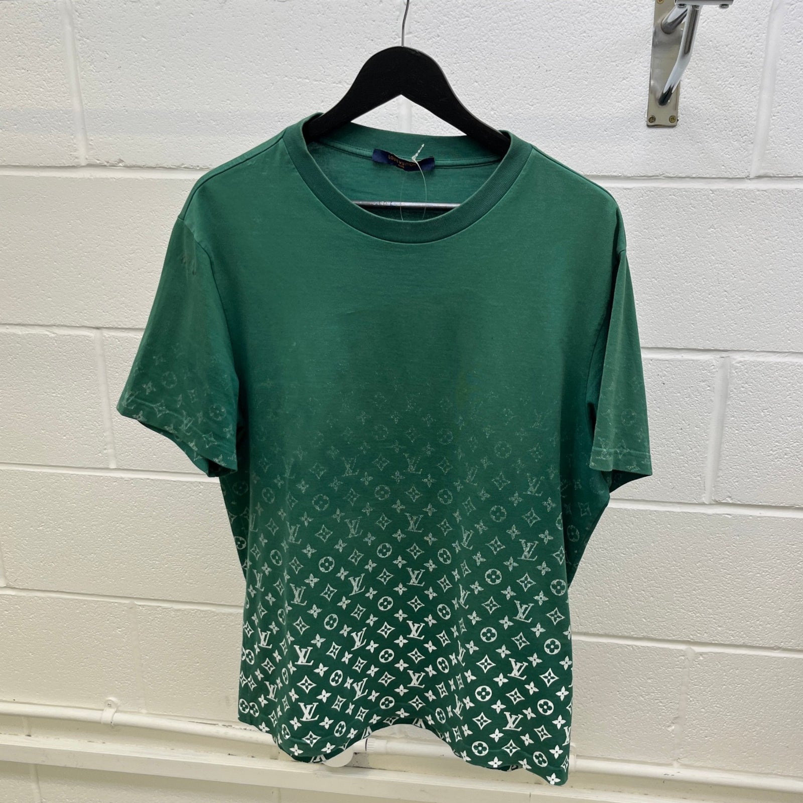 Men's Monogram Gradient T-Shirt Green Size XL - Photo 9