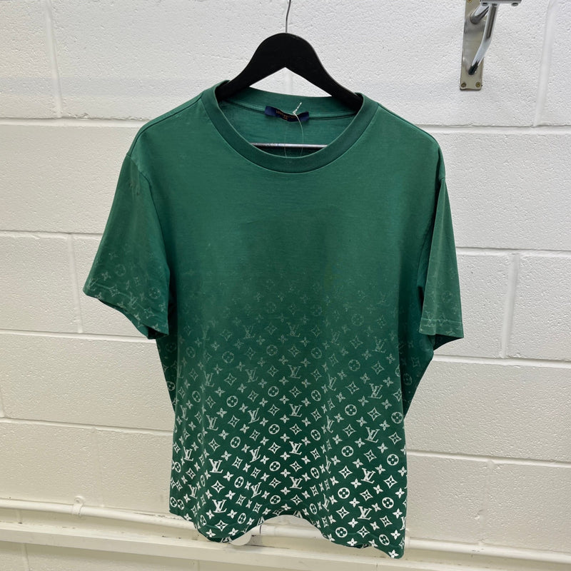 Men's Monogram Gradient T-Shirt Green Size XL