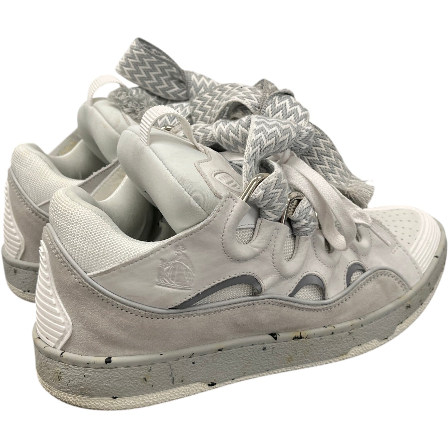 Men's Oversized Curb Low Trainers Grey Size EU 43 / UK 9 - Photo 7