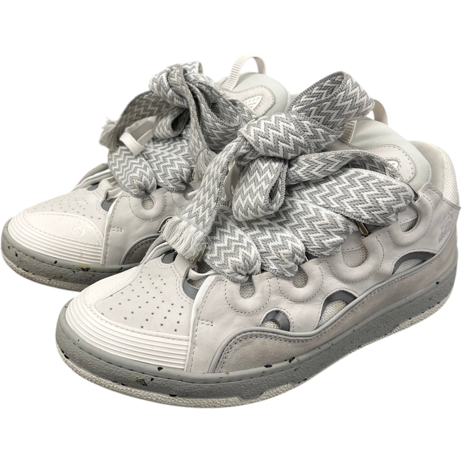 Men's Oversized Curb Low Trainers Grey Size EU 43 / UK 9 - Photo 8