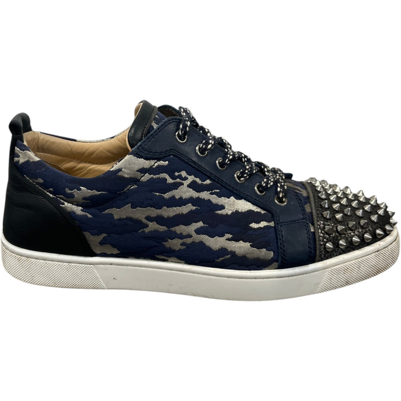 Men's Junior Spikes Camo Low Trainers Navy Size UK 10.5 / EU 44.5