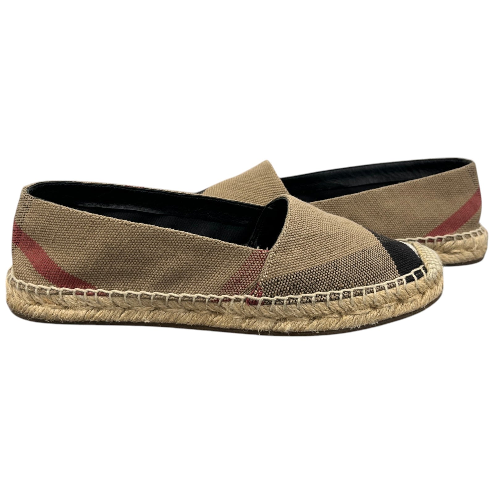 Burberry Women's House Check Hodgeson Espadrilles Beige Size 3 - Photo 3