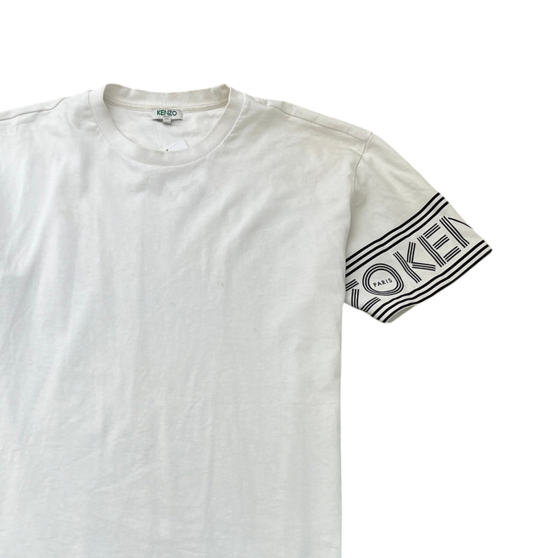 Men's Logo Print T-Shirt White Size M