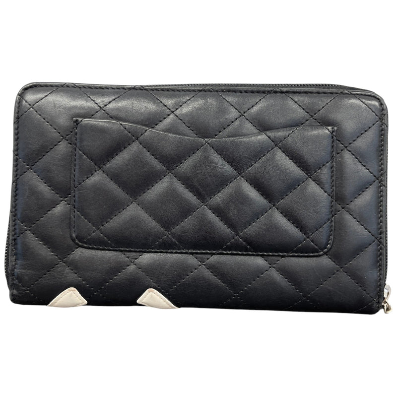 Women's Quilted Cambon CC Logo Purse Black