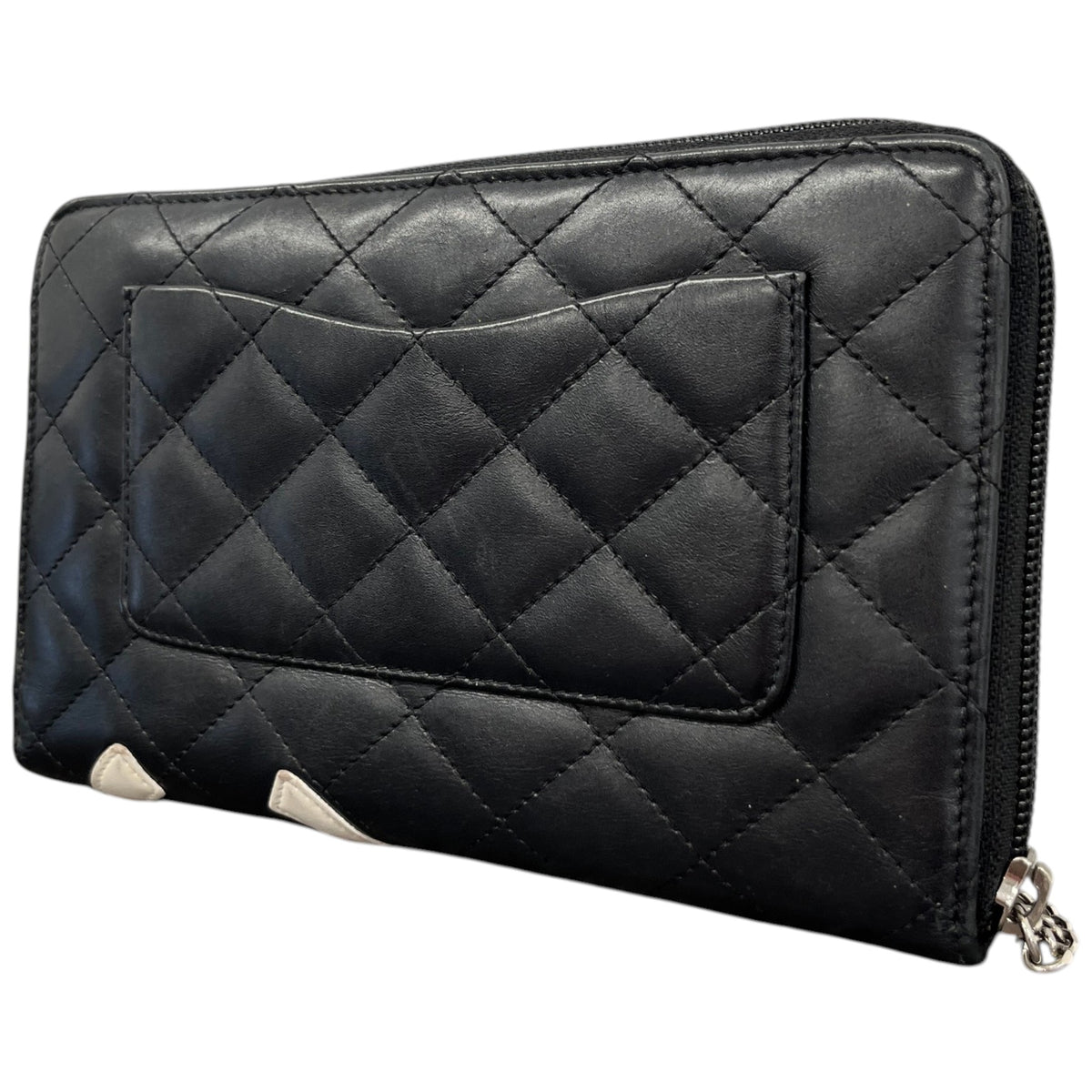 Women's Quilted Cambon CC Logo Purse Black - Photo 6