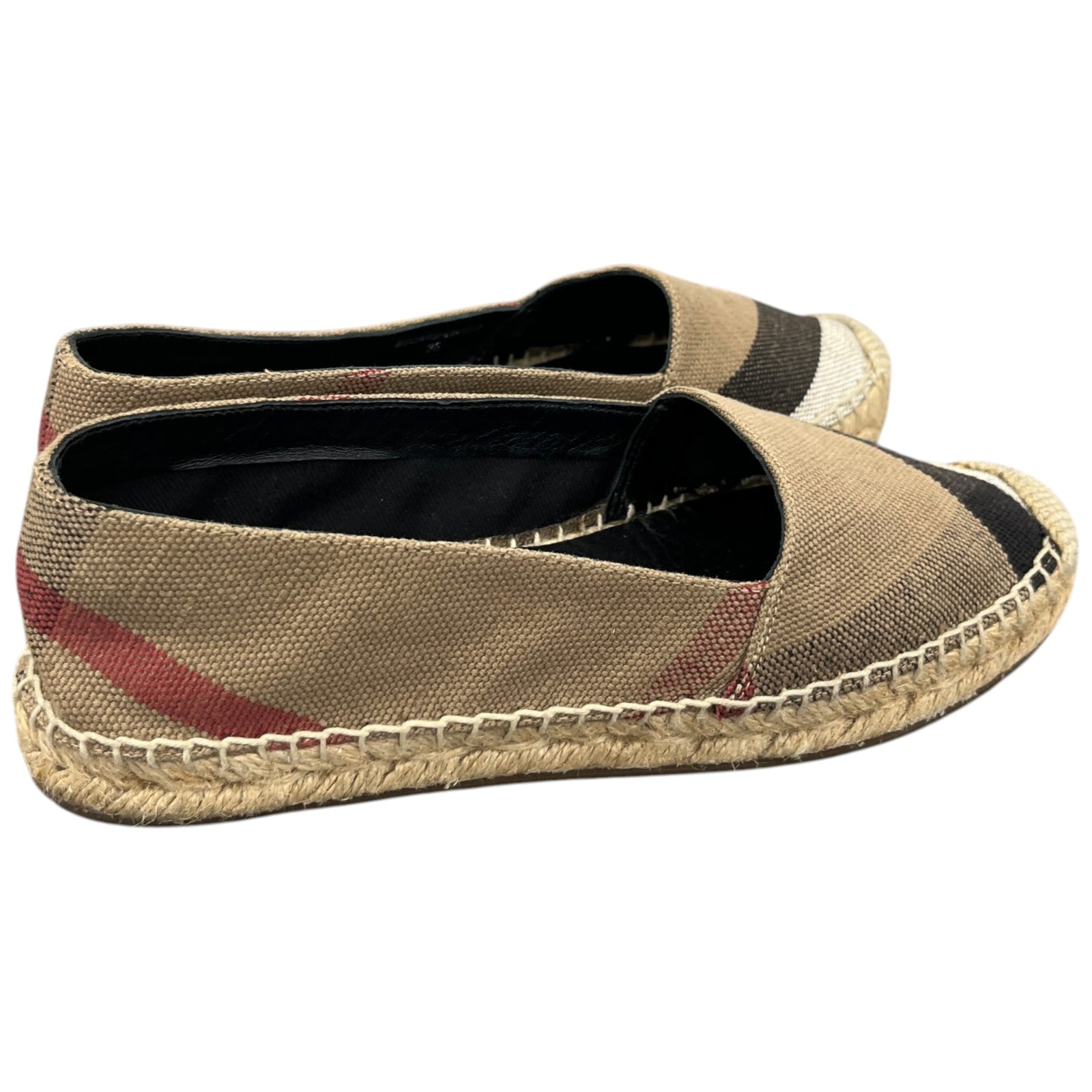 Burberry Women's House Check Hodgeson Espadrilles Beige Size 3 - Photo 8