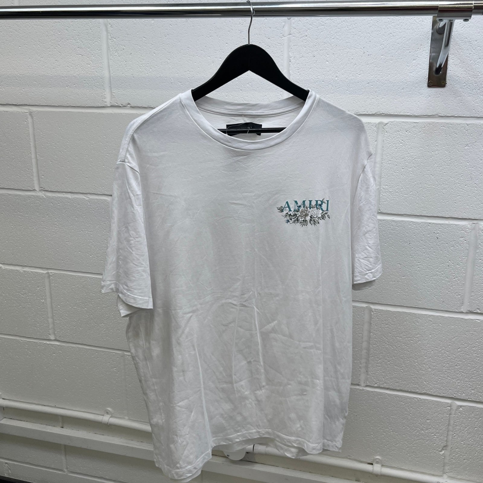 Men's Logo Print T-Shirt White Size XL - Photo 9