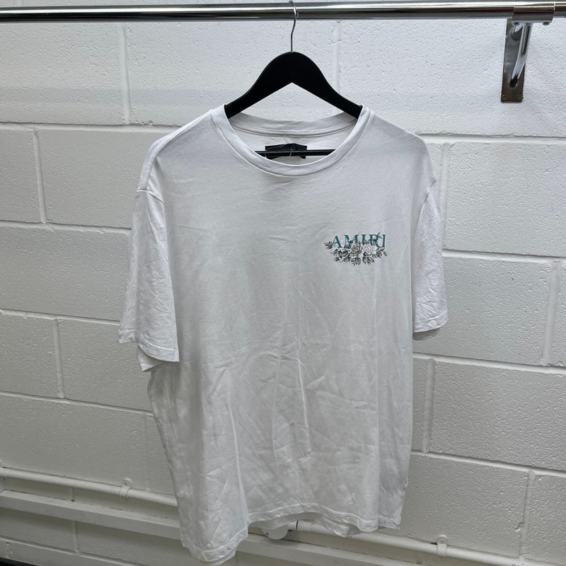 Men's Logo Print T-Shirt White Size XL
