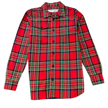 Men's Arrow Logo OverShirt Red Size XS