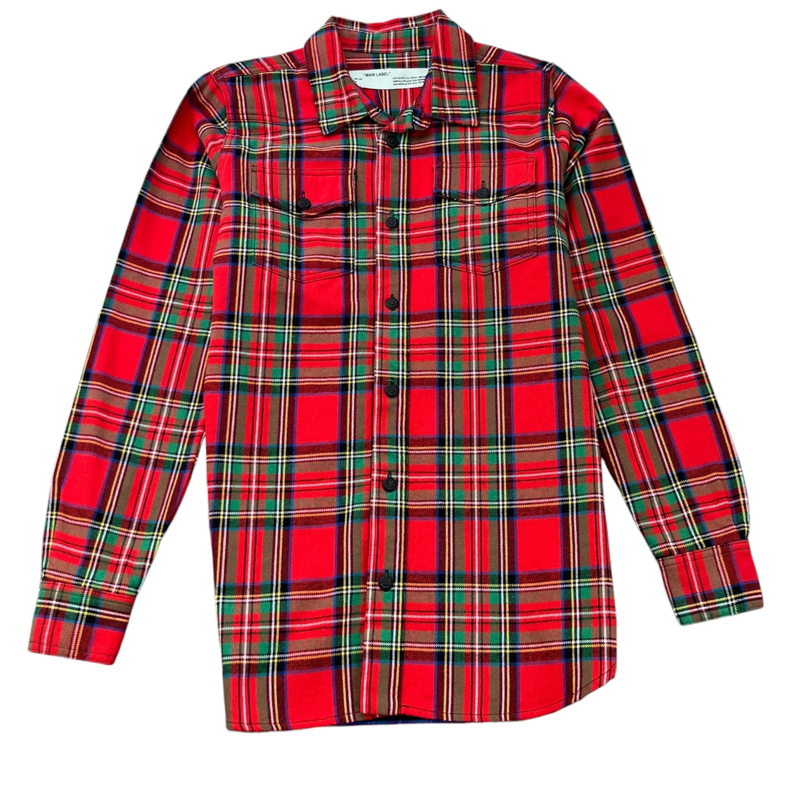 Men's Arrow Logo OverShirt Red Size XS - Photo 1