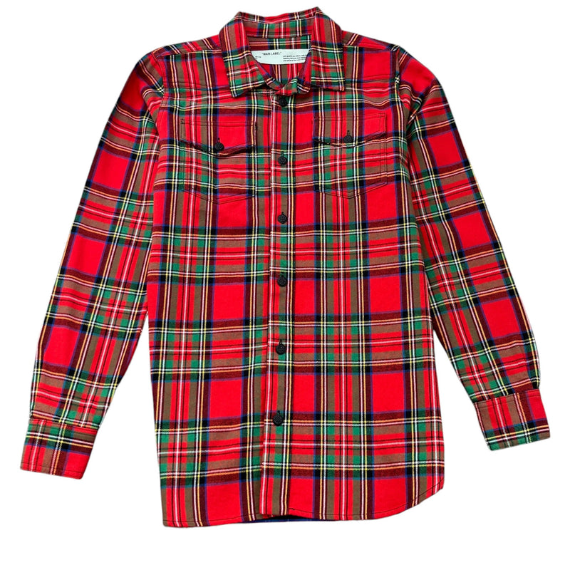 Men's Arrow Logo OverShirt Red Size XS