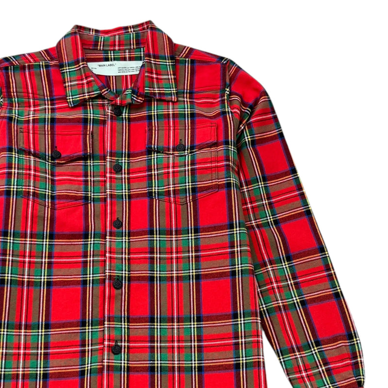 Men's Arrow Logo OverShirt Red Size XS
