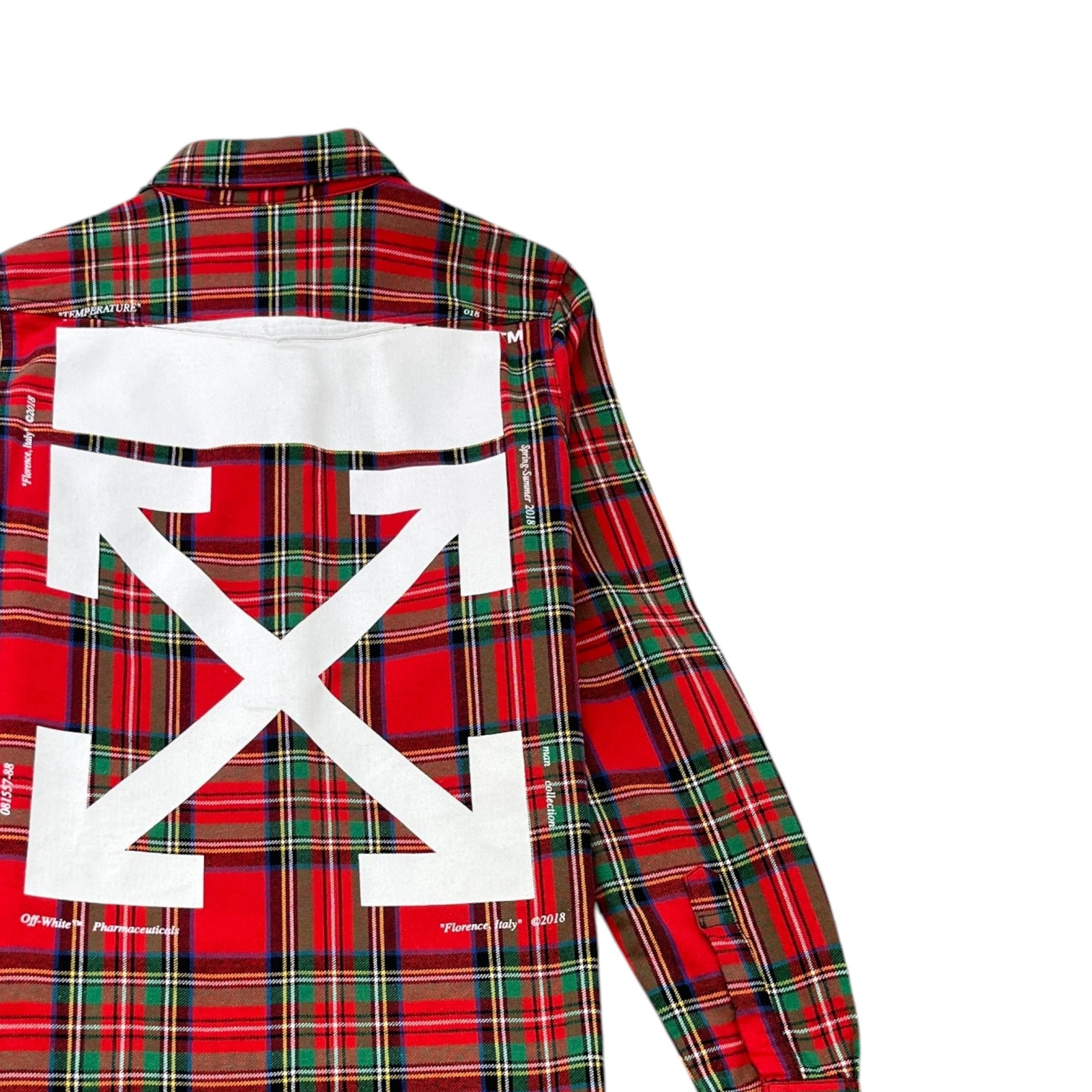 Men's Arrow Logo OverShirt Red Size XS - Photo 4