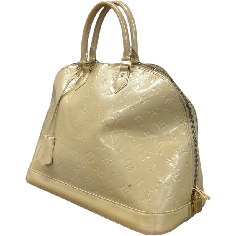 Women's Monogram Vernis Alma Gm Bag Cream