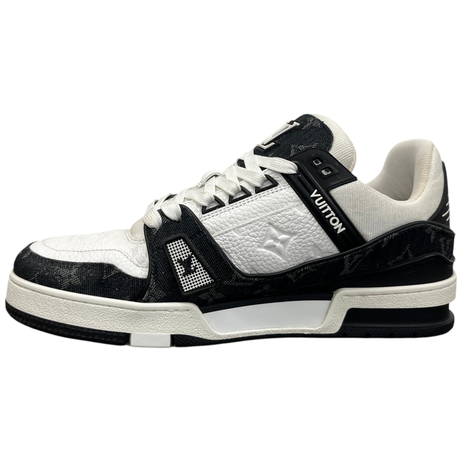 Louis Vuitton Men's LV Low Trainers Black Size 8.5 - Photo 2
