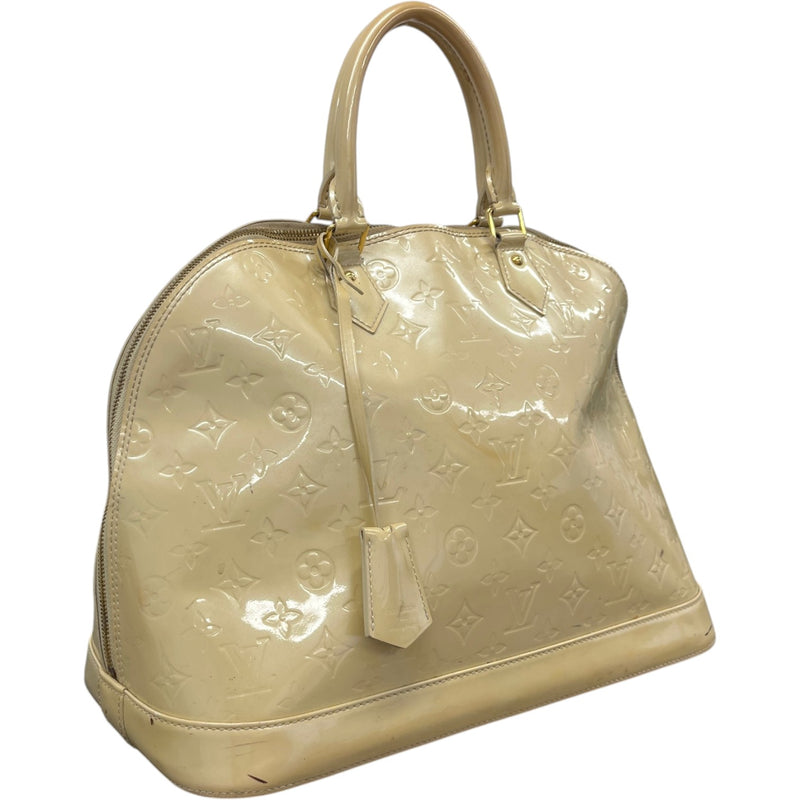 Women's Monogram Vernis Alma Gm Bag Cream