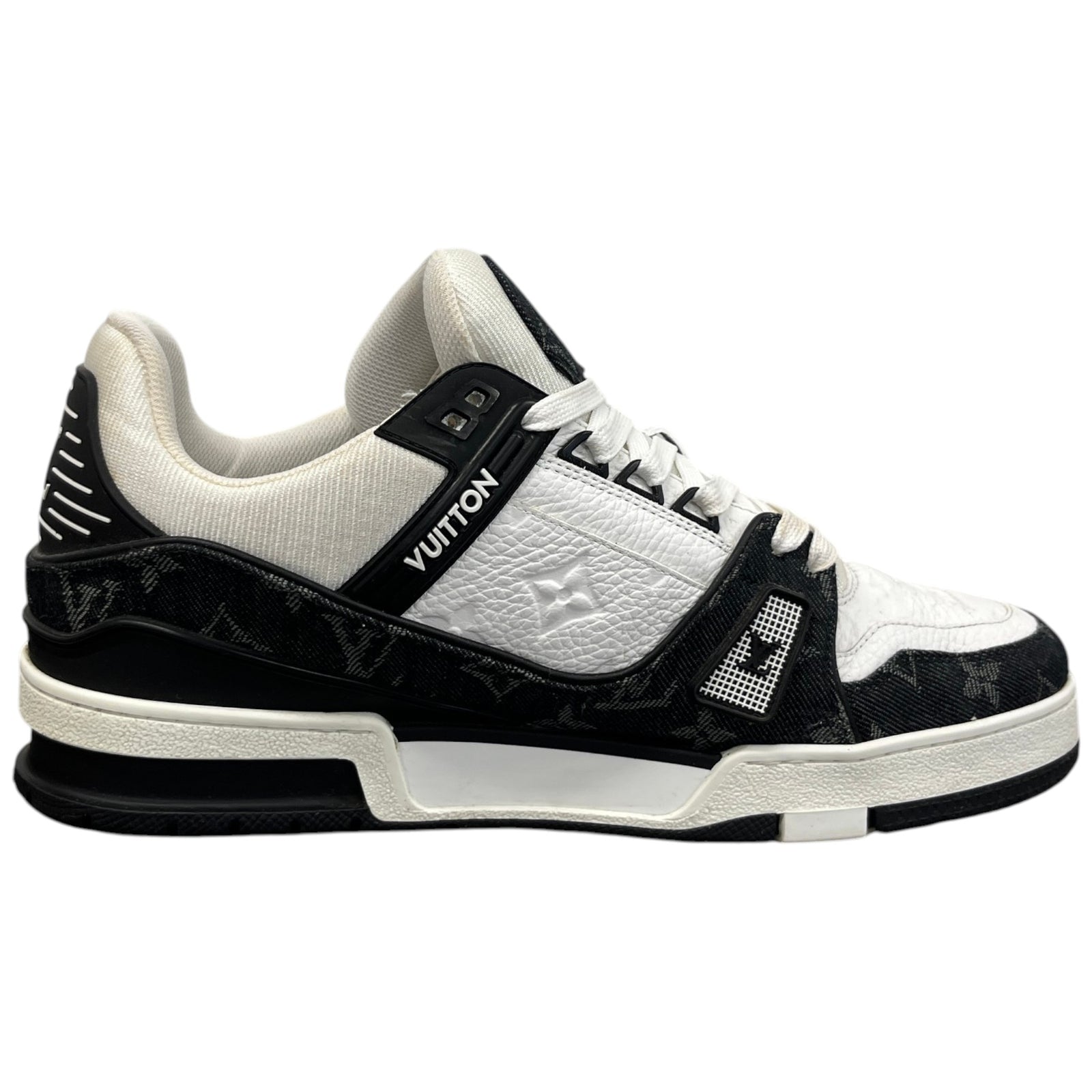 Louis Vuitton Men's LV Low Trainers Black Size 8.5 - Photo 4