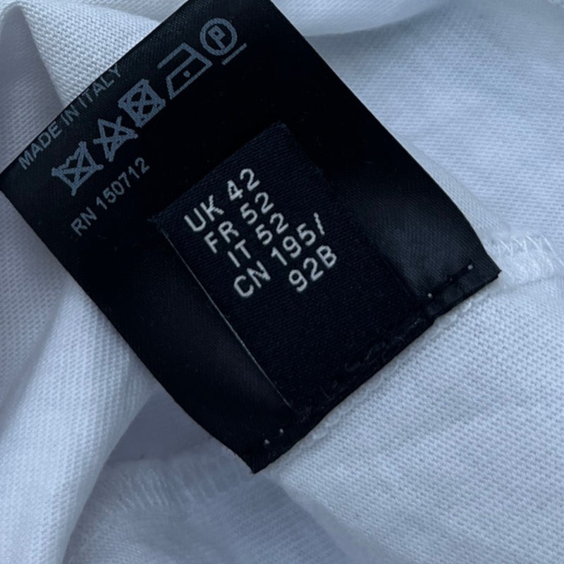 Men's Logo Print T-Shirt White Size XL