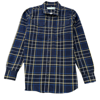 Men's Arrow Logo OverShirt Navy Size XS