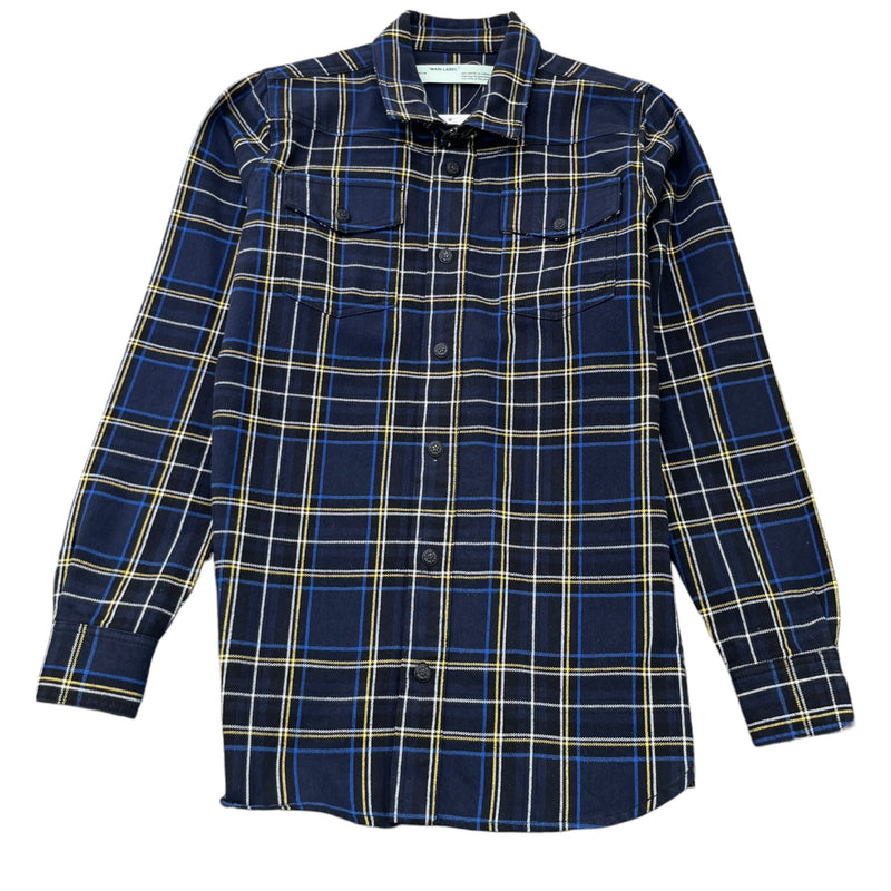 Men's Arrow Logo OverShirt Navy Size XS