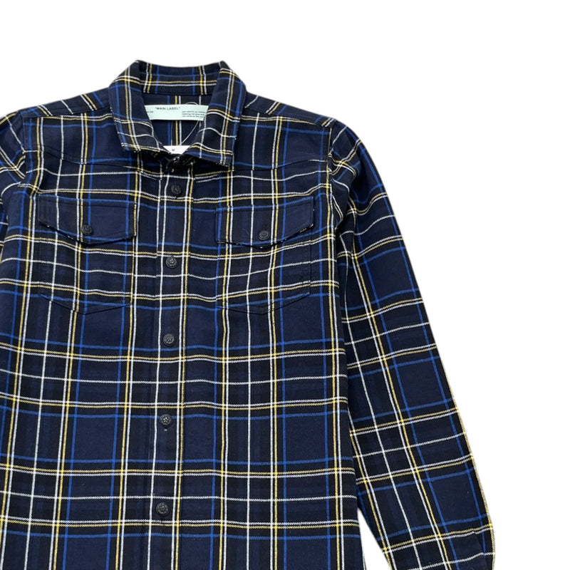 Men's Arrow Logo OverShirt Navy Size XS