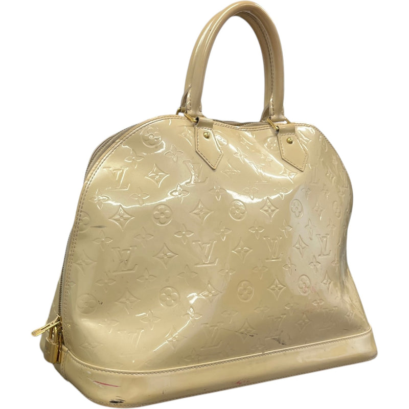 Women's Monogram Vernis Alma Gm Bag Cream