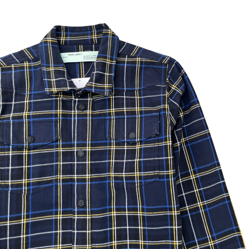 Men's Arrow Logo OverShirt Navy Size XS